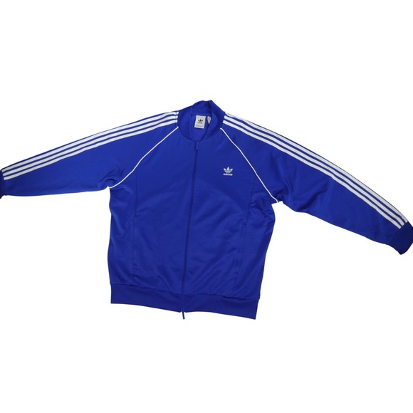 Adidas Men's Adicolor Classics SST Track Jacket IY9850 2XL – Semi Lucid Blue - Picture 4 of 11